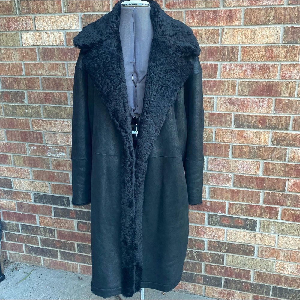 Vince Shearling Lambskin Coat